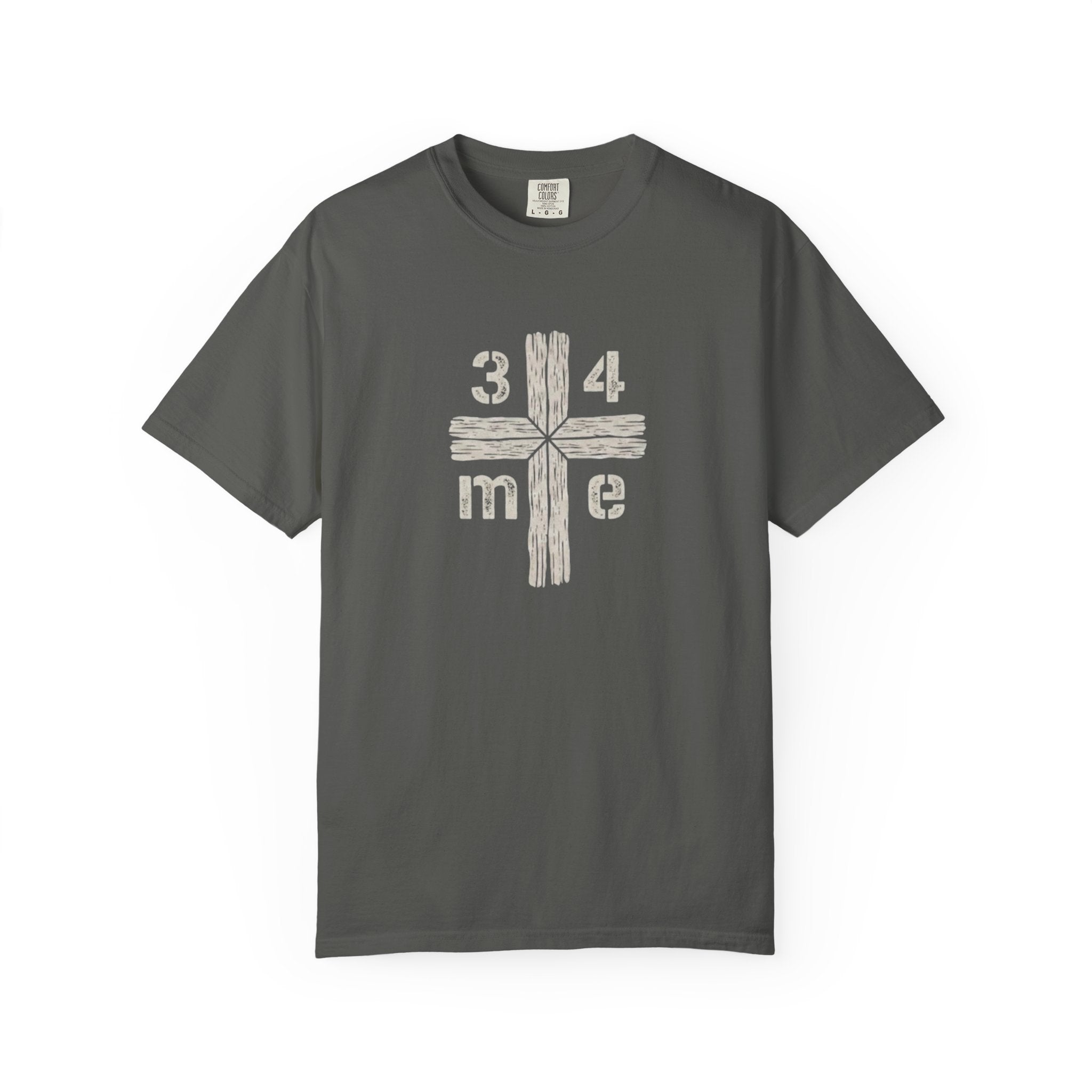 3 4 me Rustic Wooden Cross Tee