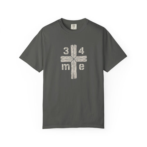 3 4 me Rustic Wooden Cross Tee