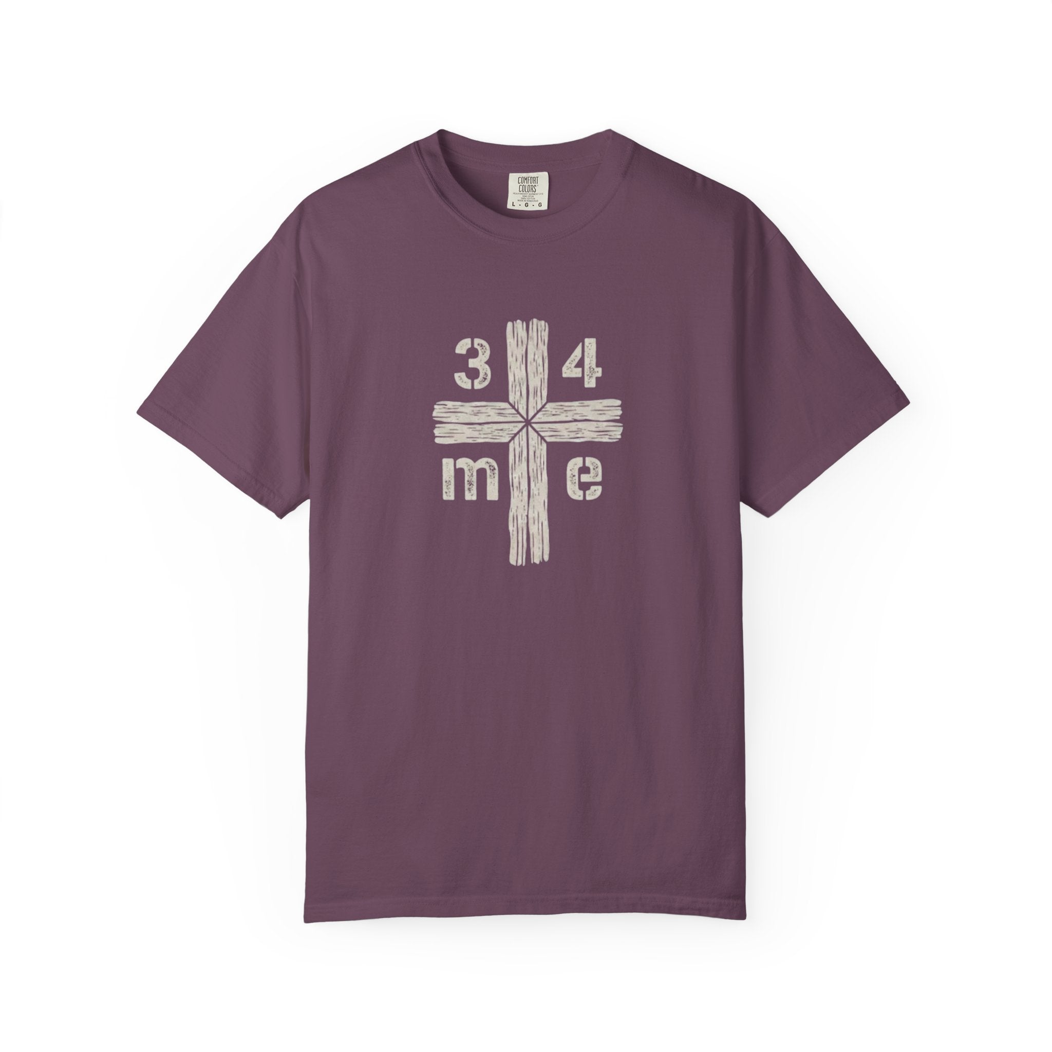 3 4 me Rustic Wooden Cross Tee