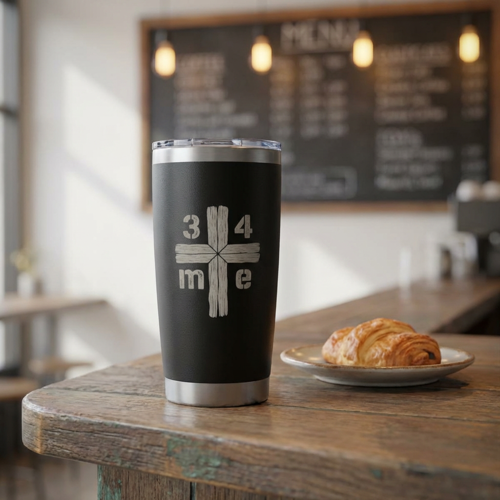 3 4 Me Trinity Cross 20oz Tumbler