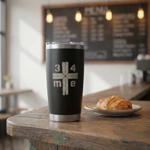 3 4 Me Trinity Cross 20oz Tumbler