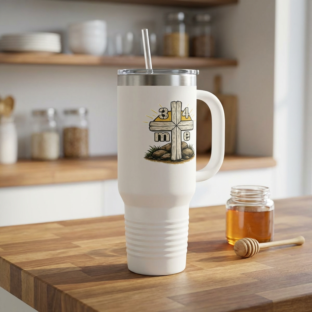 3 4 Me Trinity Cross 40oz Insulated Travel Mug