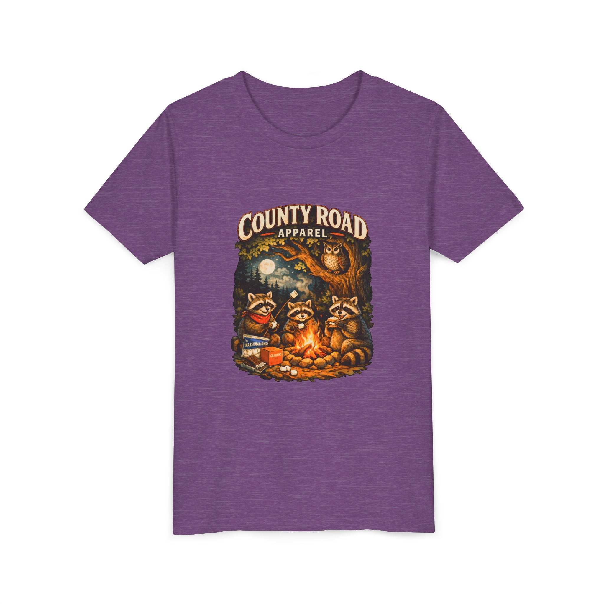 CRA Raccoons by the Campfire Youth Tee