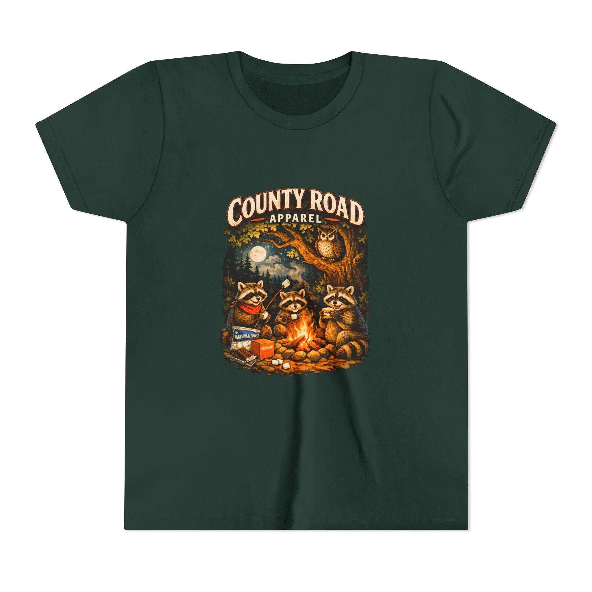CRA Raccoons by the Campfire Youth Tee