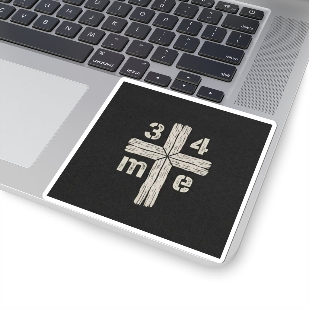3 4 Me Trinity Cross Kiss-Cut Sticker