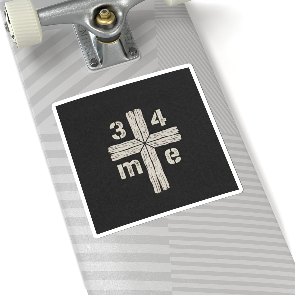 3 4 Me Trinity Cross Kiss-Cut Sticker