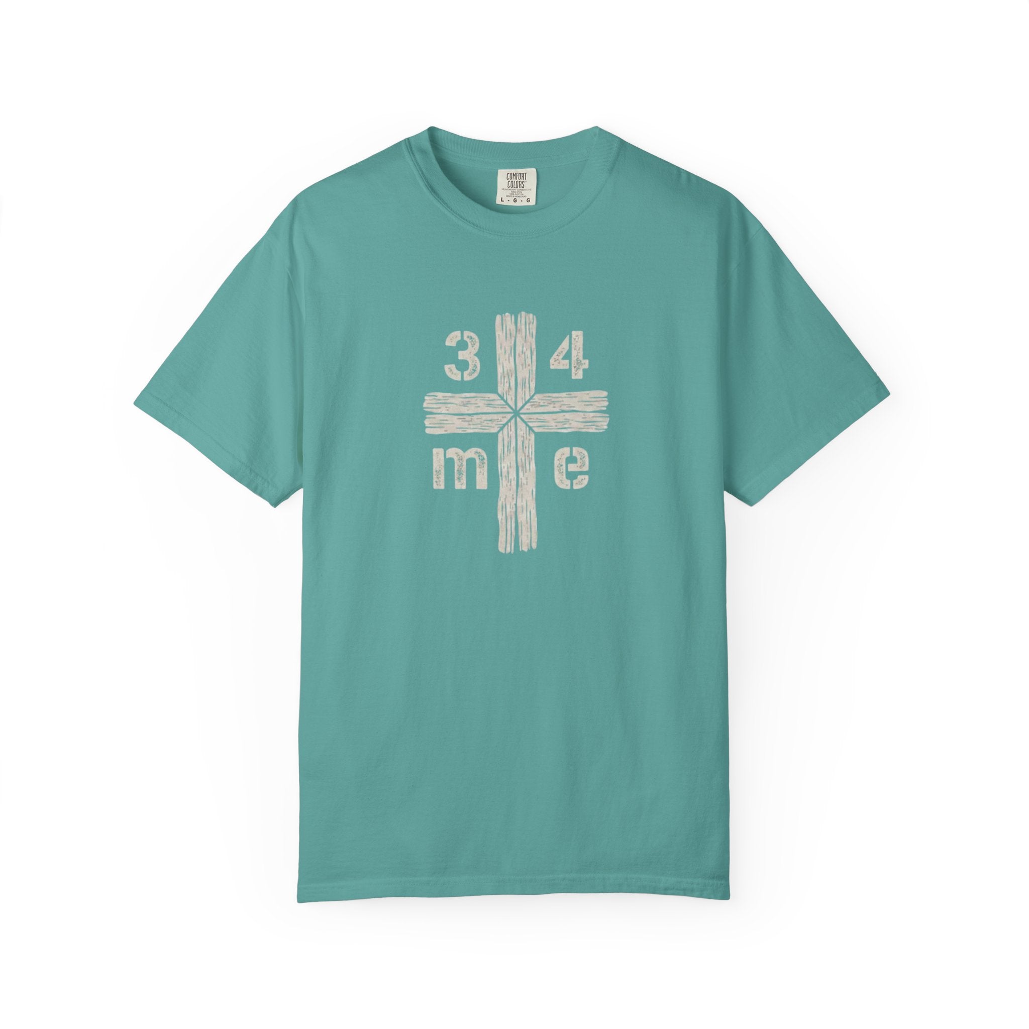 3 4 me Rustic Wooden Cross Tee