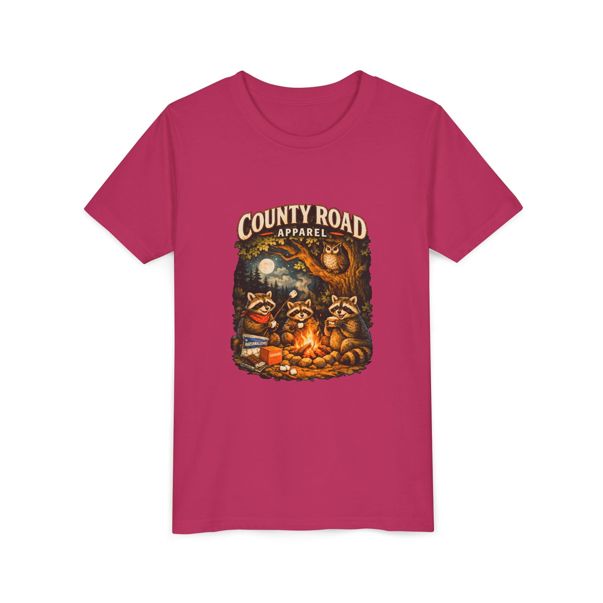 CRA Raccoons by the Campfire Youth Tee