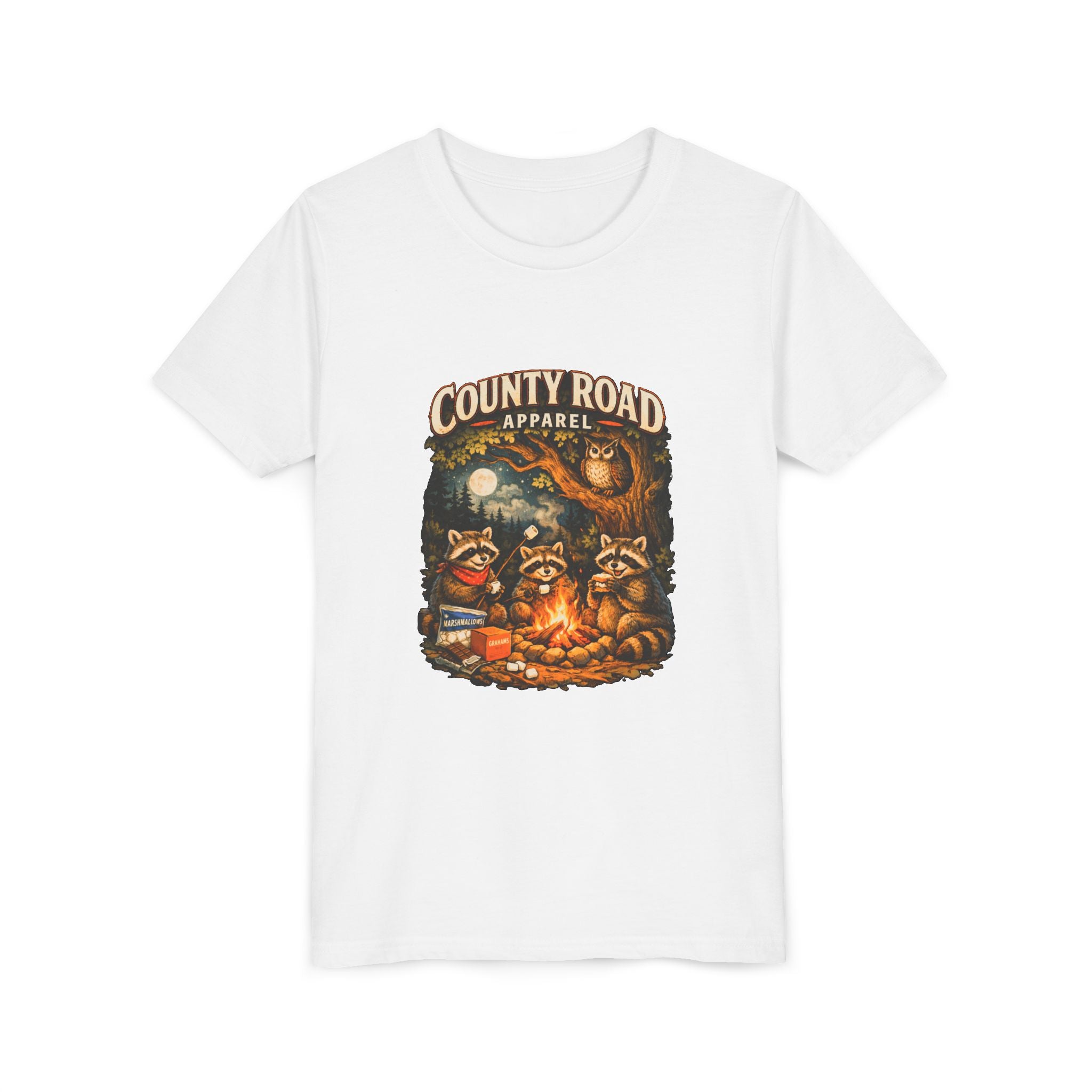 CRA Raccoons by the Campfire Youth Tee
