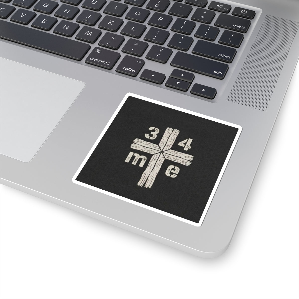 3 4 Me Trinity Cross Kiss-Cut Sticker