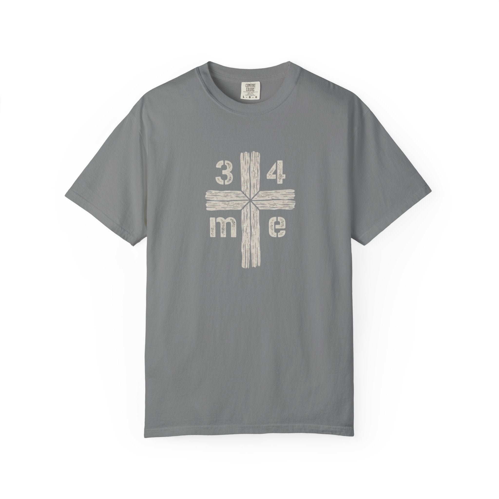 3 4 me Rustic Wooden Cross Tee