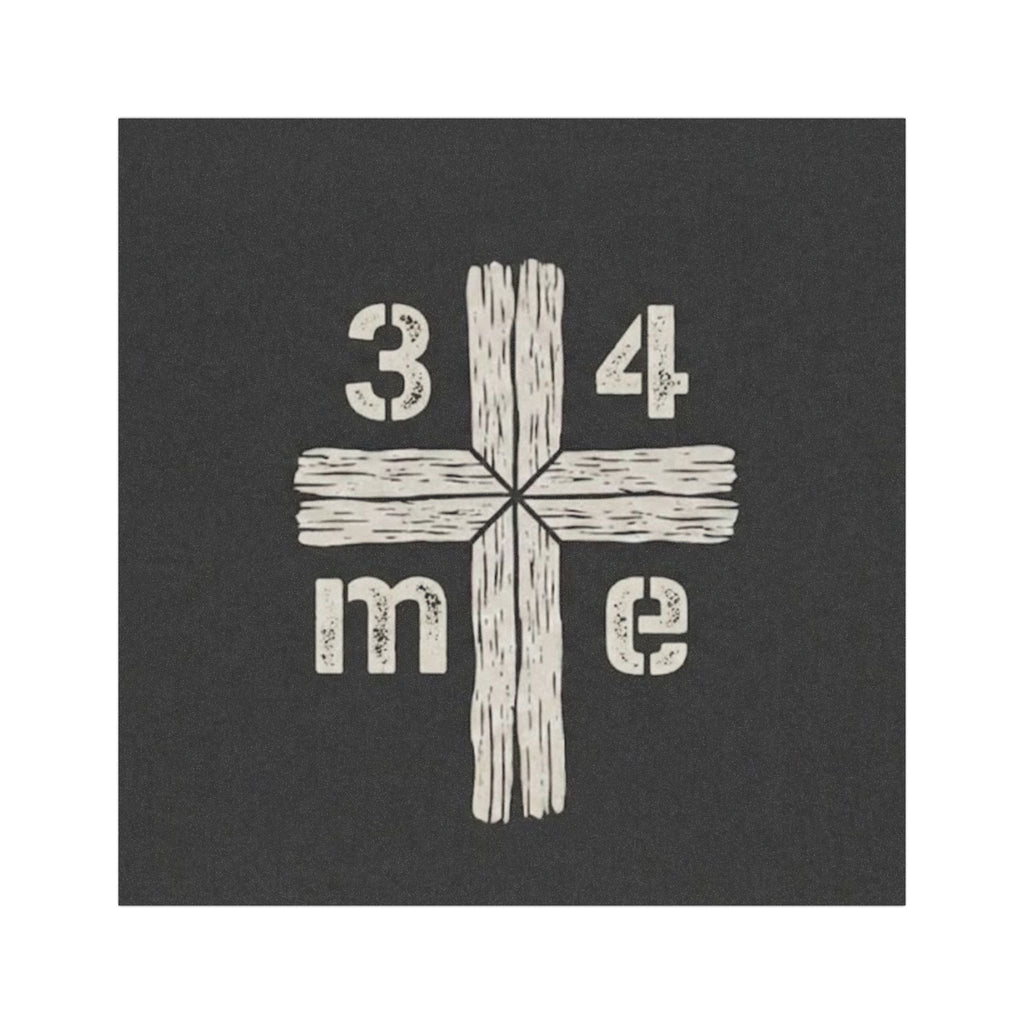 3 4 Me Trinity Cross Car Magnet