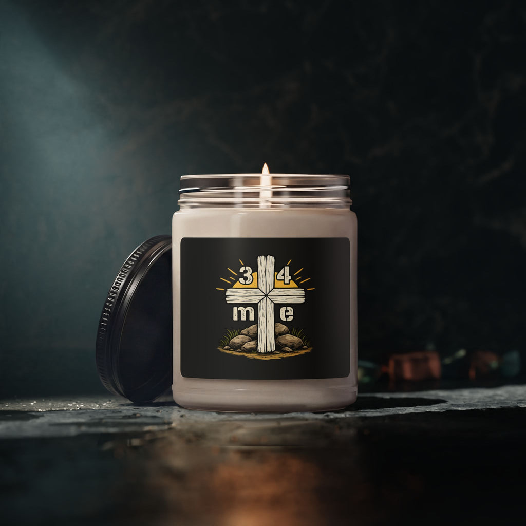3 4 Me Trinity Cross Soy Candle — 9oz Scented Jar