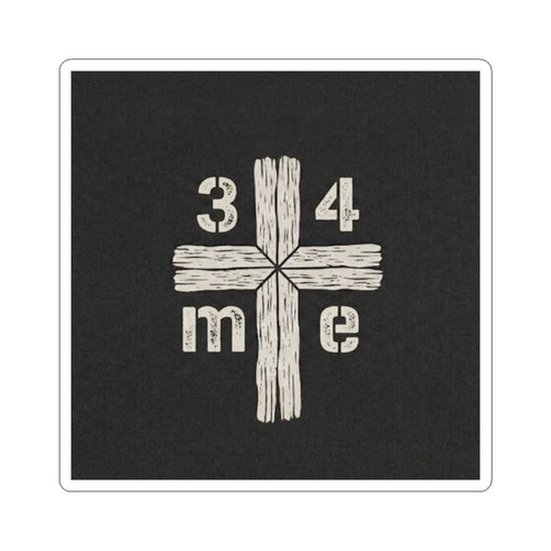 3 4 Me Trinity Cross Kiss-Cut Sticker