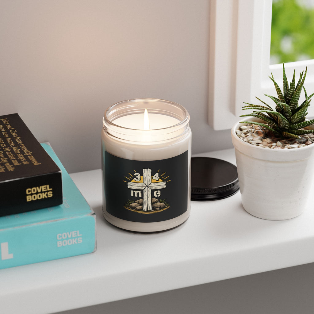 3 4 Me Trinity Cross Soy Candle — 9oz Scented Jar